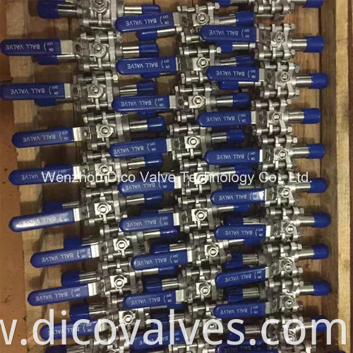 Dico Industrial Equipment & Components CF8/CF8m Butt Weld End with Extended Pipe 3PC Ball Valve